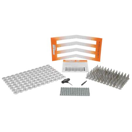 EXTREME MAX Extreme Max 5001.5460 96-Stud Track Pack with Round Backers - 0.875" Stud Length 5001.5460